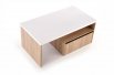 Ława Pantera z szufladą Dąb Sonoma + Biały