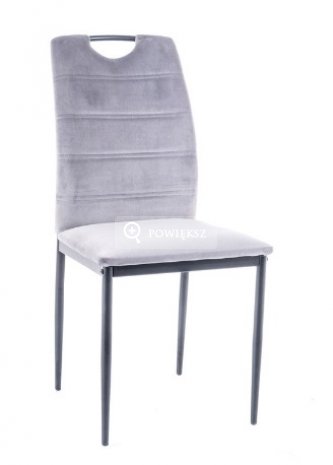 Krzesło Rip Aksamit / Stelaż Czarny