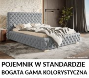 Łoże Tap. Bed Pique 90/120/140/160/180/200 ze stelażem i pojemnikiem