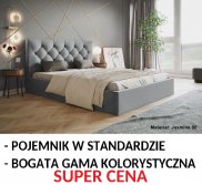 Łoże Tap. Slik Palace 120/140/160/180 ze stelażem i pojemnikiem